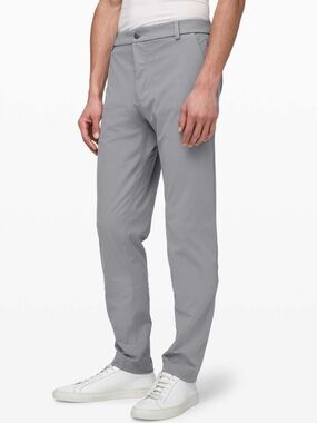 Lululemon Commission Pant Classic *Warpstreme Light Gray size 34W 28L